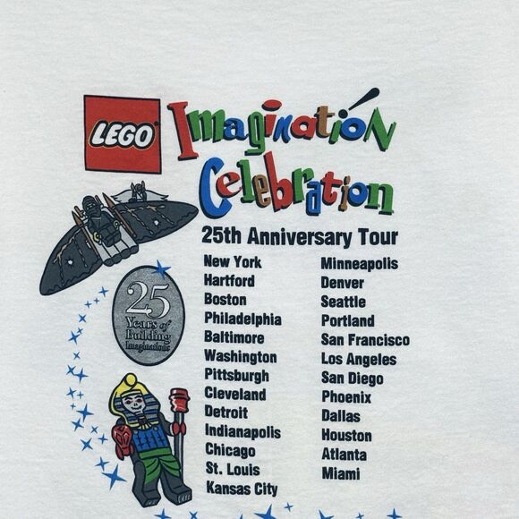 Vintage 1998 Lego Imagination Celebration Traveling Show Tour Tee Shirt Adult M - Picture 8 of 12
